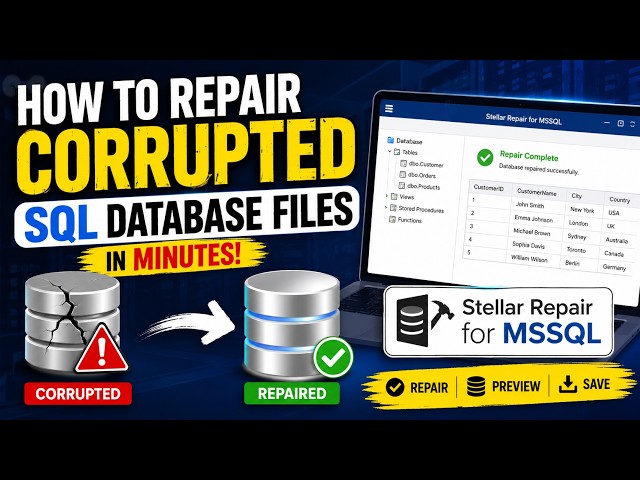 How to Repair Corrupted SQL Database Files in Minutes! (Easy Method)