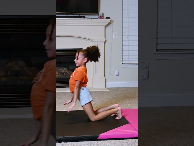 Gymnastics Tutorial: Let's Learn the Chest Handstand #gymnastics #tumbltrakteamrep #chesthandstand