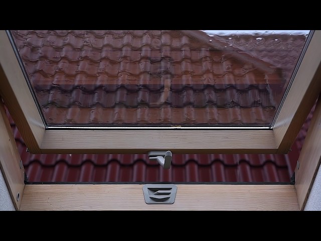 💦 Rain Falling on a Attic Skylight with Quiet Thunder Sounds that Can Help You Sleep Like a Baby 💤