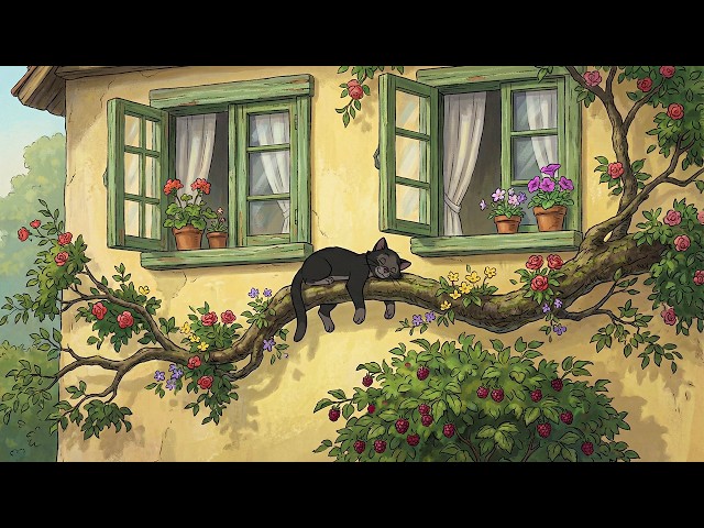 1940s Oldies Playing in Another Room on a Gentle Spring Afternoon | Cottage Garden Vibes