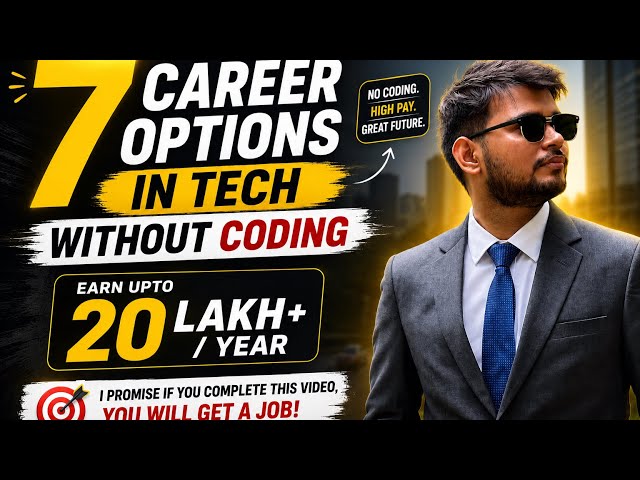 No Coding? No Problem! 7 High-Paying Tech Careers | 7 Tech Jobs Without Coding That Pay 20 LPA+