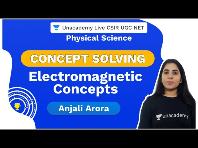 Concept Solving | Electromagnetic Concepts | Physical Science | CSIR 2020 | Anjali Arora | Unacademy