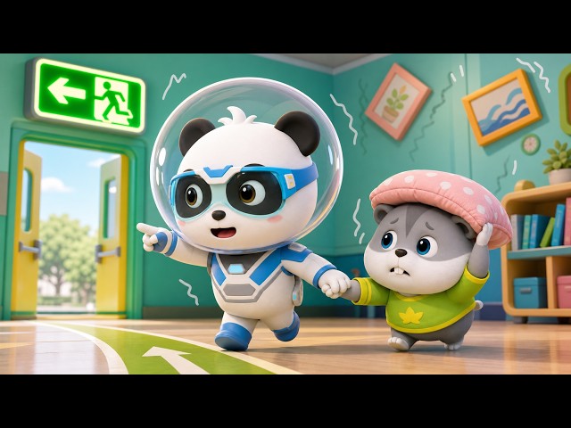 Kids Learn Earthquake Safety Rules | Outdoor Safety | Super Rescue Team | BabyBus TV
