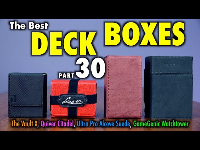 MTG Best Deck Boxes 30 - Vault, Citadel, Ultra Pro Suede, GameGenic Watchtower and Stronghold
