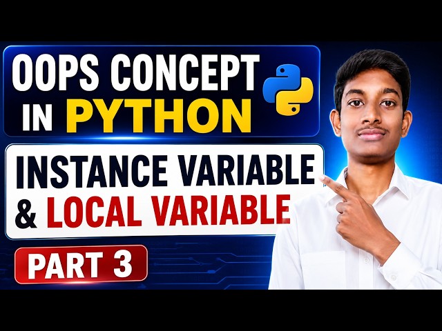 Python OOPS in Telugu | Instance Variables Explained | Python OOPS | Part 3