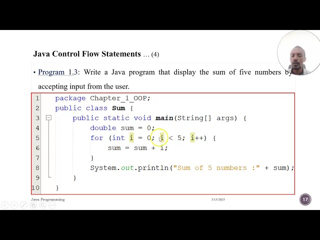 Lecture 6: Control Flow Statements and Exception Handling in Java