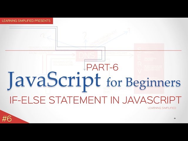 JavaScript Tutorial for Beginners #6- If-else conditional statement