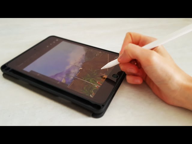 Beautiful landscape in Procreate