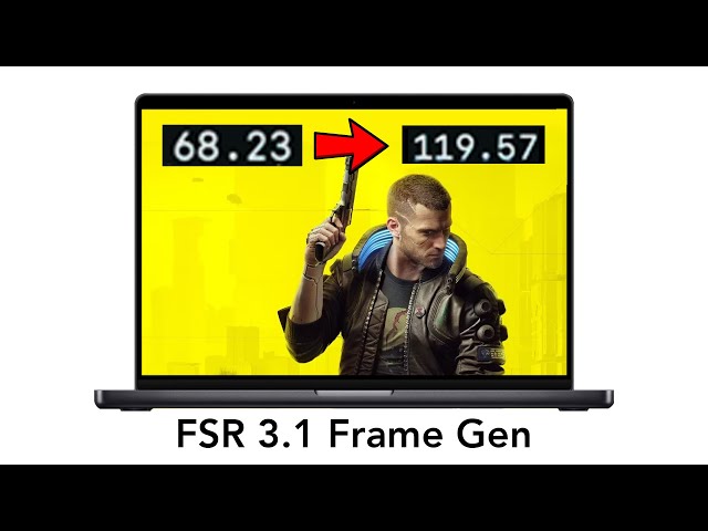 Cyberpunk 2077 on Mac - Testing FSR 3.1 Frame Gen