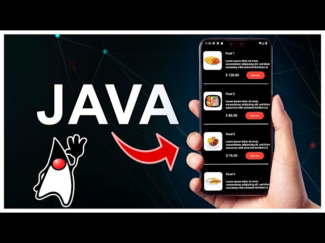 CREATING 3 ANDROID APPS - Restaurant App with JAVA #1