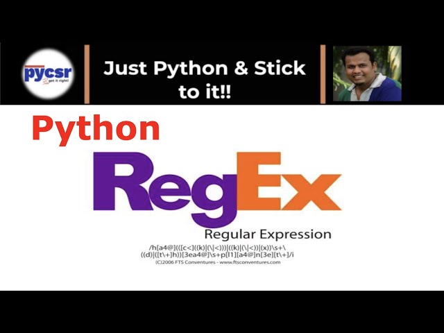 How to learn Regular Expression easily in Python | PyCSR | Learn Python Online with Pankaj Soni