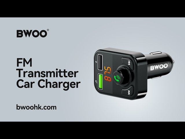 BWOO BO-CC102 Car Charger dual ports Wireless FM Transmitter 3.1A output
