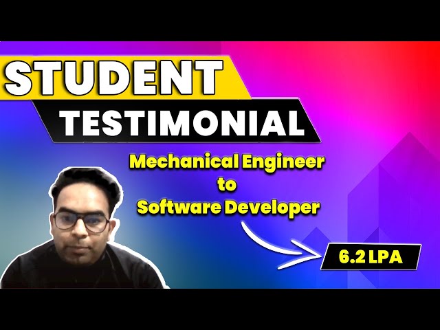 Student Testimony : A journey from Mechanical Engineer to Software Developer