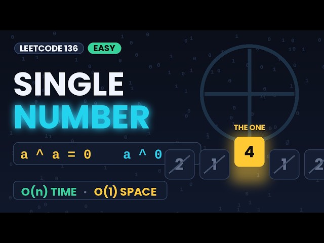 LeetCode 136 – Single Number | Easy | Optimal Solution | Interview Preparation