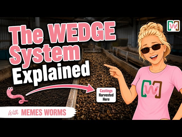 Wedge System: How I Harvest Worms Without Losing Them | Meme's Worms