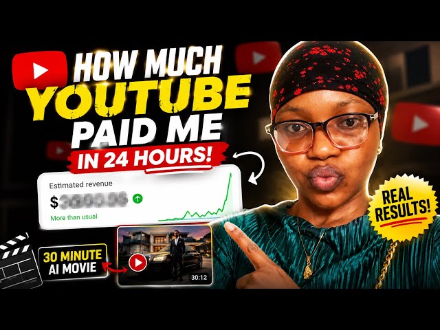 I Uploaded a 30-Minute AI Movie… Here’s What YouTube Paid Me in 24 Hours 😳