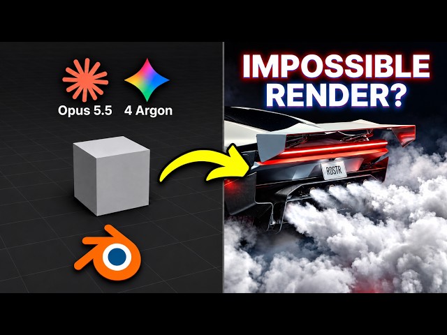 Who Wins? AI Makes Roadster Explainer with Blender MCP Gemini 4 Argon vs Opus 5.5
