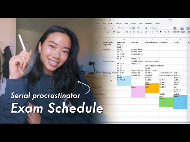 How to plan your exam study schedule (from a serial procrastinator)