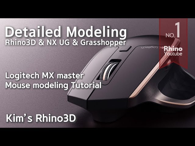 [Full] Logitech MX mouse Rhino 3D modeling Tutorial  l  Detailed Modeling #4  / 로지텍 마우스 모델링