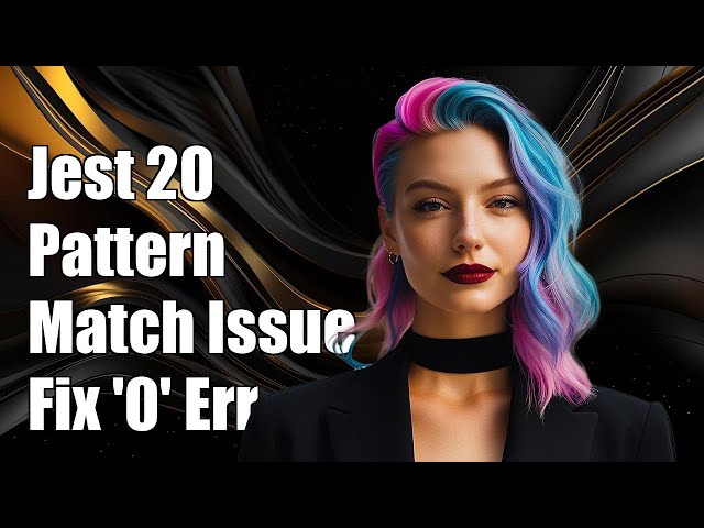 Jest 20 Pattern Matching Issue: Fixing '0 Matches' Error After Upgrade