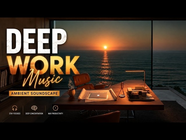 Deep Work Music For Maximum Productivity And Intense Concentration To Get Stuff Done Fast & Well