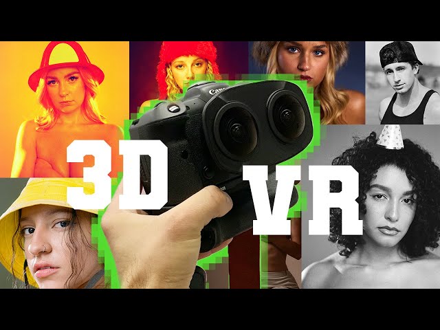 3D VR Gallery Walkthrough Tour of "HATS" & "scarred" Collections - w/ Canon 5.2mm Dual Fisheye Lens
