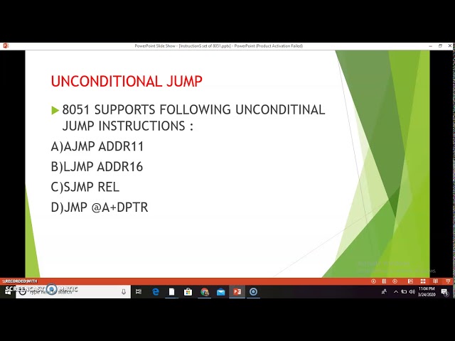 BOOLEAN VARIABLEMANIPULATION INSTRUCTIONS-INSTRUCTION SET OF 8051