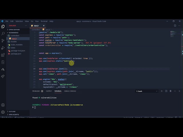Full stack web development  Nodejs Express Mongodb Ecommerce project