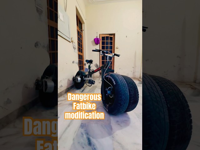 Dangerous modification || Fatbike restoration Next video #indiancyclist 🤟❤️