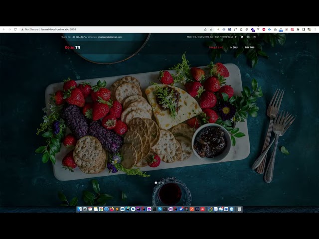 Giới thiệu đồ án website đặt đồ ăn online bằng php laravel 2022