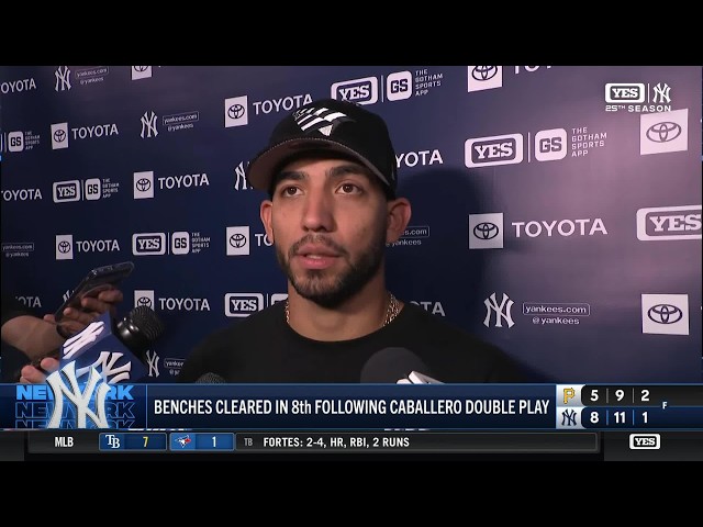 Caballero on bench-clearing exchange