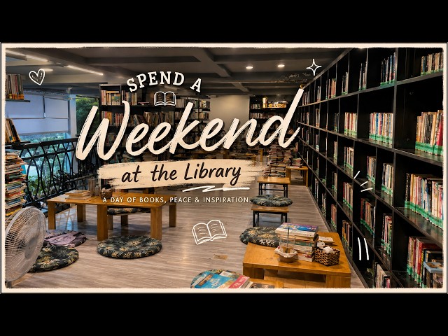 My Quiet Weekend at the Library 📚☕ Coffee, Books & Peaceful Moments
