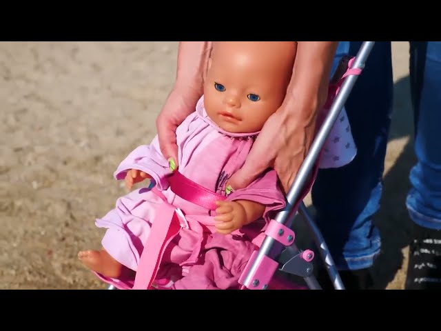 Care routine and playtime activities with baby dolls
