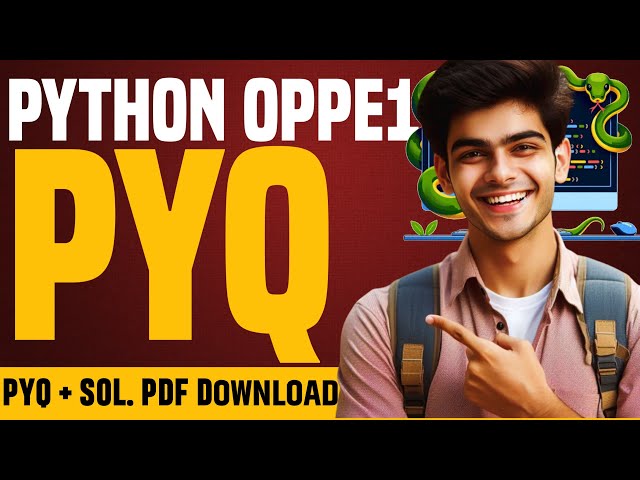🔥Python PYQ OPPE 1 Discussion | Past Year Questions with Solutions +  PDF 📄#iitmbsdegree