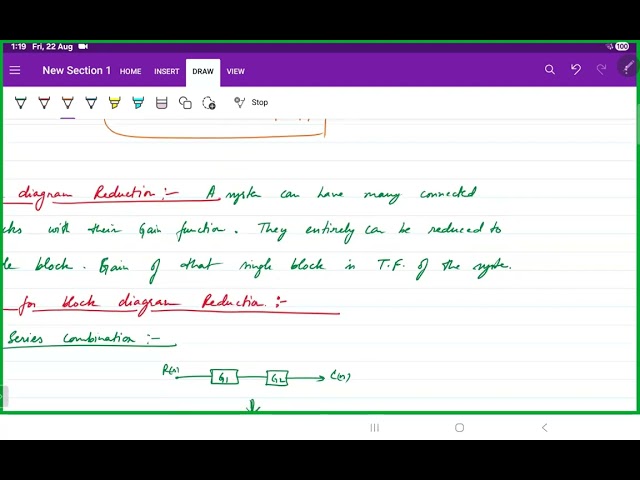 Control system bode plot