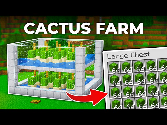 Easy Cactus Farm in Minecraft 26.1 (Tutorial)