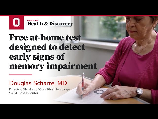 Free at-home test designed to detect early signs of memory impairment | Ohio State Medical Center