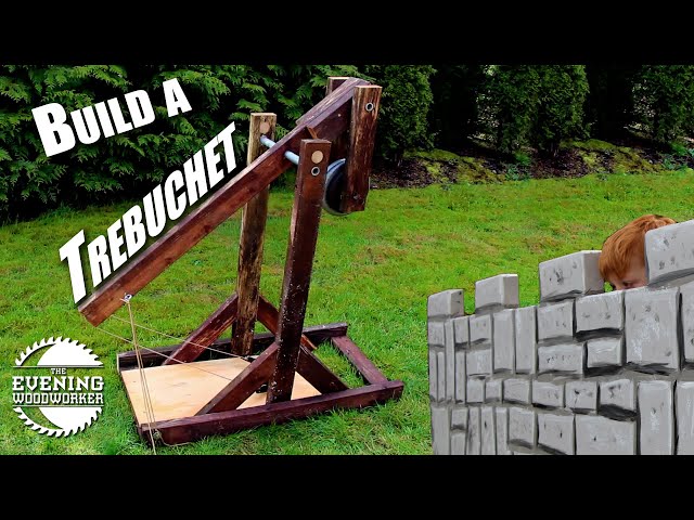 This Scrap Wood Trebuchet Launches Further Than You'd Expect