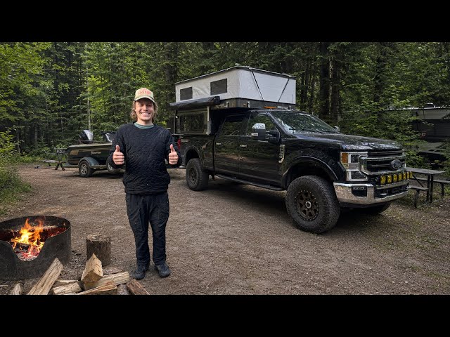 Truck Camping in the Remote Wilderness - Catch & Cook Pike