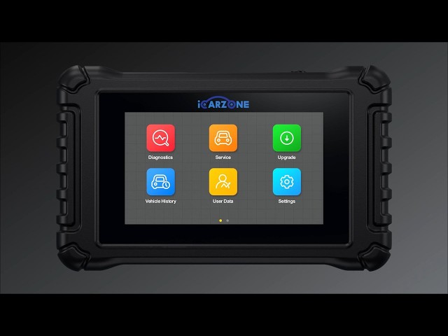 iCarzone UR800 Full-System Bidirectional Scan Tool | ECU Coding, 50 Service Functions, CAN-FD