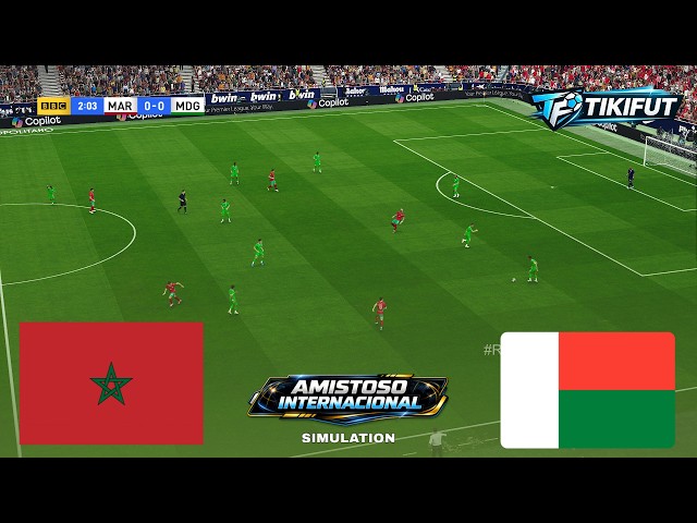 MOROCCO vs MADAGASCAR International Friendly 2026 Full Match Simulation & Prediction