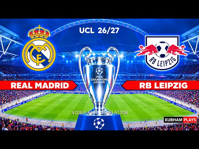 Real Madrid Vs RB Leipzig - UEFA Champions League 26/27  Match | Simulation PES 21