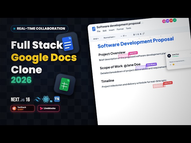 Build a Real-Time Google Docs Clone with Next.js 16, Liveblocks, Prisma & Auth.js
