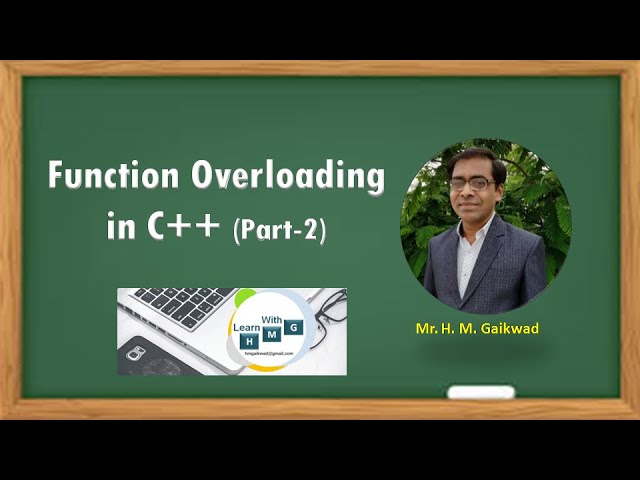Function Overloading in C++ (Part-2)