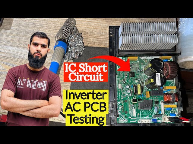 Midea inverter Ac ic short Testing PCB in Urdu/Hindi