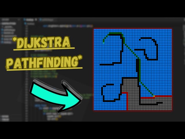Dijkstra pathfinding visualizer || bfs using python
