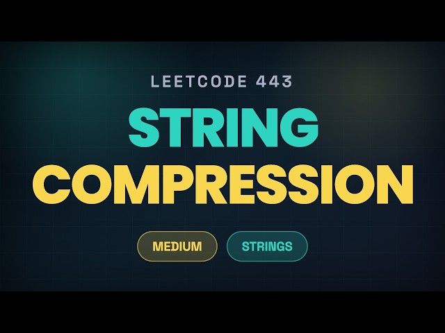 LeetCode 443 | String Compression | Two Pointer In-Place Solution | Java