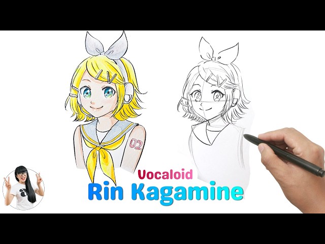 How to Draw Rin Kagamine for Beginners! Easy Step-by-Step Manga Tutorial