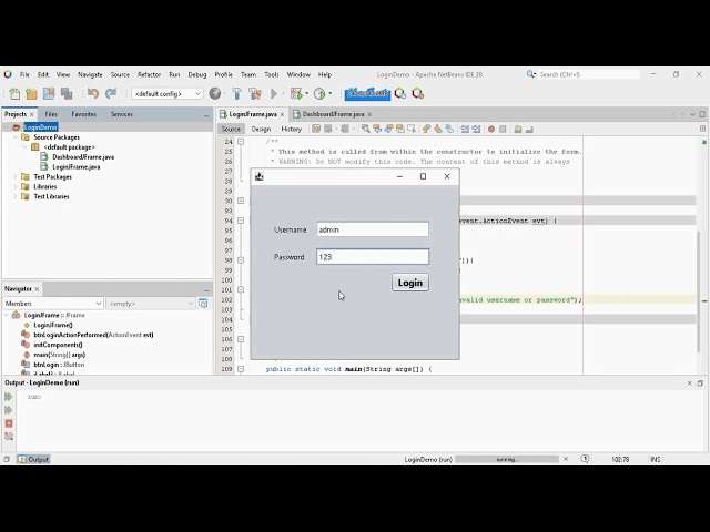 How to Create Simple Login Form Using Java Netbeans | Netbeans Java Tutorial