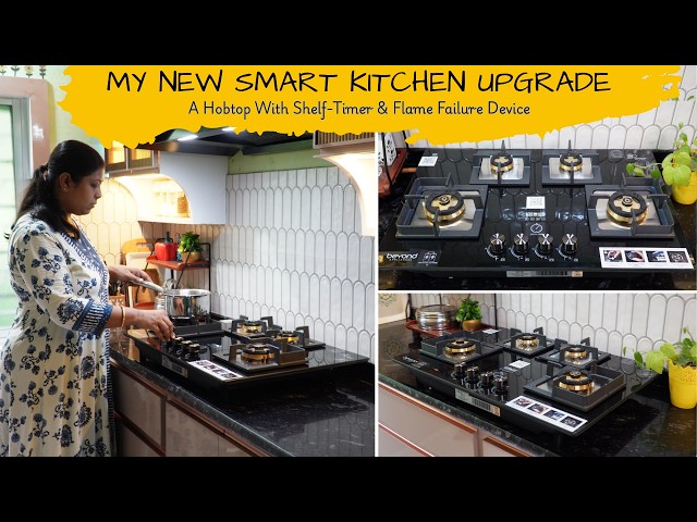 My Kitchen Got a Smart Upgrade! | Beyond Appliances 4-Burner Smart Timer Hobtop